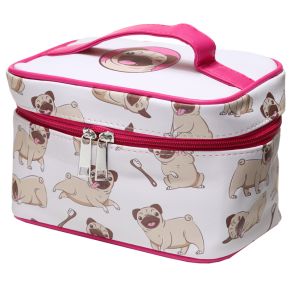 Sac Vanity Trousse de Toilette Mopps - Chien Carlin Sac Vanity Trousse de Toilette Mopps - Chien Carlin