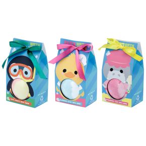 Boule de Bain avec Emballage Cadeau Adoramals - Animaux Parfums Fruités Boule de Bain avec Emballage Cadeau Adoramals - Animaux Parfums Fruités