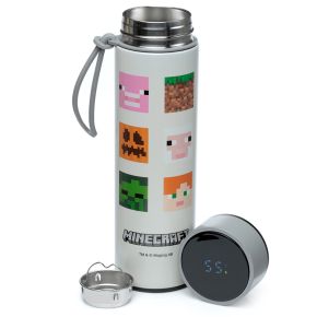 Bouteille Isolée (Gourde) en Acier Inoxydable avec Thermomètre Digital Boissons Chaudes ou Froides Minecraft - Personnages Minecraft Bouteille Isolée (Gourde) en Acier Inoxydable avec Thermomètre Digital Boissons Chaudes ou Froides Minecraft - Personnages Minecraft