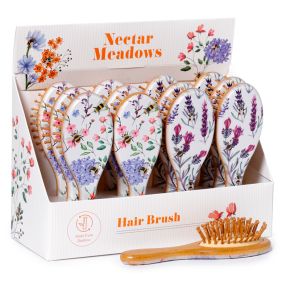 Brosse à Cheveux 100% Bambou Nectar Meadows - Abeille & Fleurs Brosse à Cheveux 100% Bambou Nectar Meadows - Abeille & Fleurs