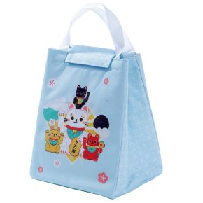 Sac Repas Isotherme Pliable Maneki Neko - Chat Porte-bonheur Sac Repas Isotherme Pliable Maneki Neko - Chat Porte-bonheur