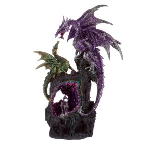 Figurine Dragon Dark Legends - Le Pouvoir du Cristal d'Améthyste Figurine Dragon Dark Legends - Le Pouvoir du Cristal d'Améthyste
