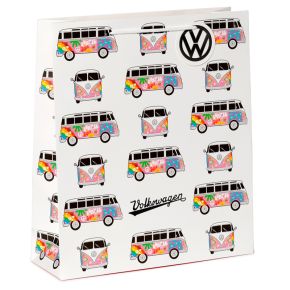 Sac Cadeau Volkswagen - Van Bus Combi VW T1 à Fleurs (Très Grand) Sac Cadeau Volkswagen - Van Bus Combi VW T1 à Fleurs (Très Grand)
