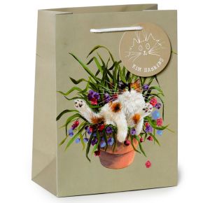 Sac Cadeau Kim Haskins - Chat dans Pot de Fleurs (Moyen) Sac Cadeau Kim Haskins - Chat dans Pot de Fleurs (Moyen)