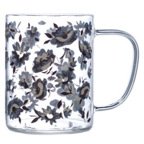 Mug en Verre Pick Of The Bunch - Fleurs Pivoines Mug en Verre Pick Of The Bunch - Fleurs Pivoines