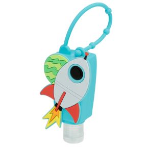 Gel Désinfectant pour les Mains avec Etui en Silicone Space Cadet - Fusée de l'Espace Gel Désinfectant pour les Mains avec Etui en Silicone Space Cadet - Fusée de l'Espace