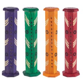 Porte-encens Attrape-cendres en Bois de Manguier - Tour de Fleurs Porte-encens Attrape-cendres en Bois de Manguier - Tour de Fleurs