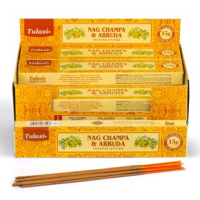 Bâtons d'Encens Nag Champa Tulasi - Arruda 37291 Bâtons d'Encens Nag Champa Tulasi - Arruda 37291