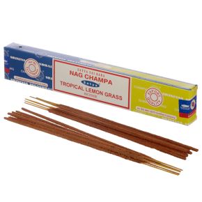 Bâtons d'Encens Satya Nag Champa & Citronnelle Tropicale 01339 Bâtons d'Encens Satya Nag Champa & Citronnelle Tropicale 01339