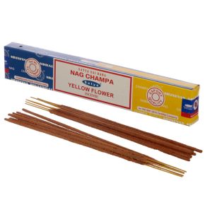 Bâtons d'Encens Satya Nag Champa & Fleur Jaune 01341 Bâtons d'Encens Satya Nag Champa & Fleur Jaune 01341