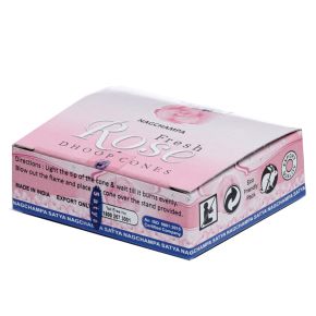 Cônes d'Encens Satya Nag Champa Dhoop - Rose 01434 Cônes d'Encens Satya Nag Champa Dhoop - Rose 01434