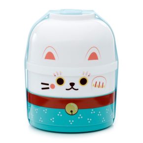 Boîte Repas Bento Ronde Compartimentée Maneki Neko - Chat Porte-bonheur Boîte Repas Bento Ronde Compartimentée Maneki Neko - Chat Porte-bonheur