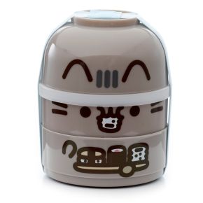 Boîte Repas Bento Ronde Compartimentée Pusheen - Chat Boîte Repas Bento Ronde Compartimentée Pusheen - Chat