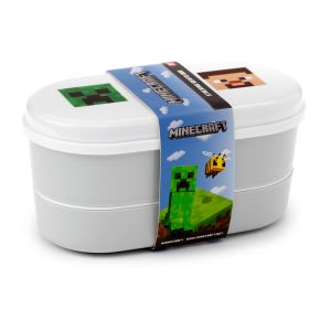 Boîte Repas avec Fourchette & Cuillère Minecraft - Personnages Minecraft Boîte Repas avec Fourchette & Cuillère Minecraft - Personnages Minecraft