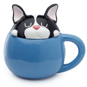 Mug avec Couvercle Dog Squad - Chien Bulldog Français Mug avec Couvercle Dog Squad - Chien Bulldog Français