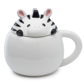 Mug avec Couvercle Adoramals - Zèbre Mug avec Couvercle Adoramals - Zèbre