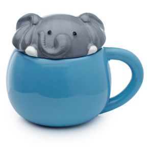 Mug avec Couvercle Adoramals - Eléphant Mug avec Couvercle Adoramals - Eléphant