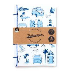 Bloc-notes A5 en papier de pierre - Volkswagen Van Bus Combi VW T1 Explore More Beach Life Bloc-notes A5 en papier de pierre - Volkswagen Van Bus Combi VW T1 Explore More Beach Life