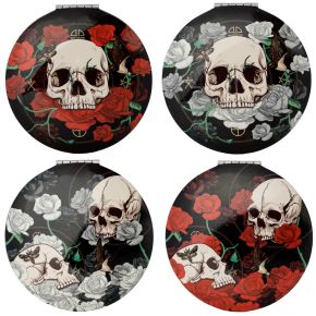 Miroir Skulls and Roses - Crâne Miroir Skulls and Roses - Crâne