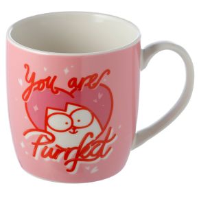 Mug en Porcelaine Pink Valentine's Simon's Cat Rose - Chat Mug en Porcelaine Pink Valentine's Simon's Cat Rose - Chat