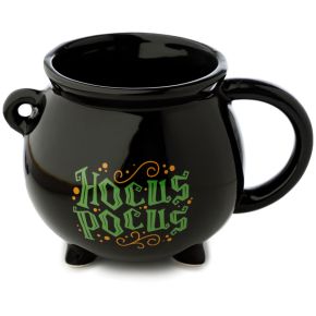 Mug en Céramique Hocus Pocus - Forme de Chaudron de Sorcière Noir Mug en Céramique Hocus Pocus - Forme de Chaudron de Sorcière Noir