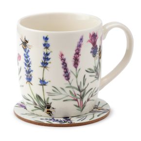 Ensemble Mug Porcelaine & Dessous de Verre The Nectar Meadows - Abeille et Fleurs Ensemble Mug Porcelaine & Dessous de Verre The Nectar Meadows - Abeille et Fleurs