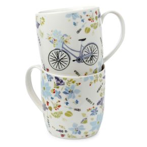 Ensemble 2 Mugs Porcelaine Julie Dodsworth - Fleurs Ensemble 2 Mugs Porcelaine Julie Dodsworth - Fleurs