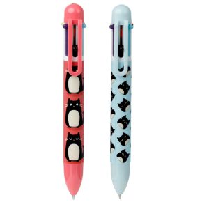Stylo Multi-couleur Feline Fine - Chat (6 Colours) Stylo Multi-couleur Feline Fine - Chat (6 Colours)