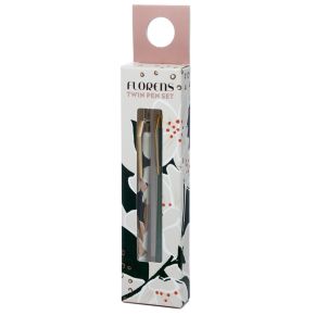 Lot de 2 Stylos Florens Jasminum - Fleurs de Jasmin Lot de 2 Stylos Florens Jasminum - Fleurs de Jasmin