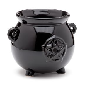 Pot en Céramique pour Plante d'Intérieur - Chaudron de Sorcière Noir Pot en Céramique pour Plante d'Intérieur - Chaudron de Sorcière Noir