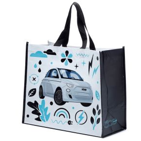 Sac de Courses en Plastique Recyclé rPET Fiat 500 - Voiture Rétro Sac de Courses en Plastique Recyclé rPET Fiat 500 - Voiture Rétro