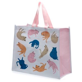 Sac de Courses en Plastique Recyclé RPET Cat's Life - Chat Sac de Courses en Plastique Recyclé RPET Cat's Life - Chat
