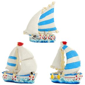 Figurine Seaside Souvenir - Bateau à Voile Bord de Mer Figurine Seaside Souvenir - Bateau à Voile Bord de Mer
