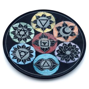 Coupelle Porte-encens Chakra - Pierre Stéalite Sculptée Coupelle Porte-encens Chakra - Pierre Stéalite Sculptée