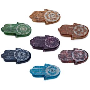 Porte-encens Attrape-cendre Chakra - Pierre Stéalite Main Sculptée Porte-encens Attrape-cendre Chakra - Pierre Stéalite Main Sculptée