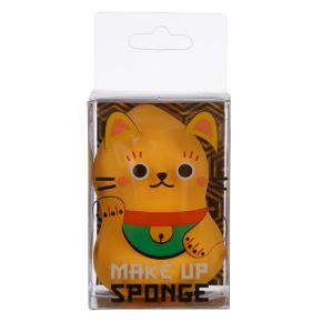 Eponge à Maquillage Maneki Neko - Chat Porte-bonheur Doré Eponge à Maquillage Maneki Neko - Chat Porte-bonheur Doré
