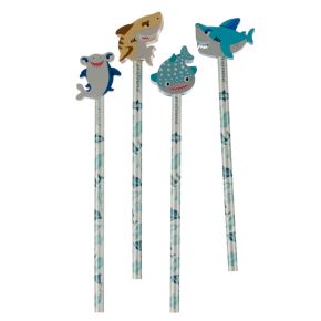 Crayon avec Embout Gomme - Requin Crayon avec Embout Gomme - Requin