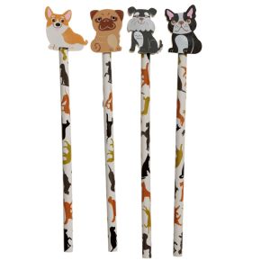 Crayon avec Embout Gomme - Chien Crayon avec Embout Gomme - Chien