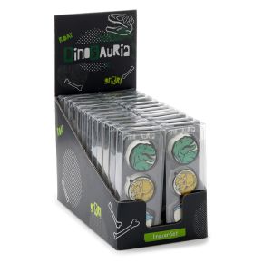 Lot de 3 Gommes Dinosauria - Dinosaure Lot de 3 Gommes Dinosauria - Dinosaure