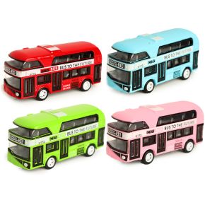 Jouet à Mécanisme de Recul Métal Diecast - Bus Jouet à Mécanisme de Recul Métal Diecast - Bus