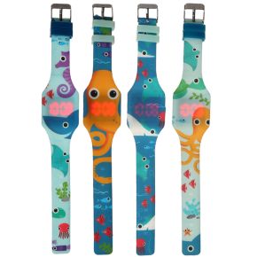 Montre Digitale en Silicone Sealife - Vie Marine Montre Digitale en Silicone Sealife - Vie Marine