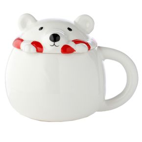 Mug avec Couvercle - Ours Polaire Mug avec Couvercle - Ours Polaire